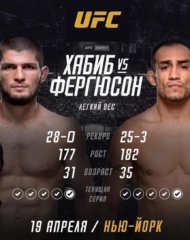 Постер боя Хабиба против Фергюсона UFC 249 на izmailov.TV Постер боя Хабиба против Фергюсона UFC 249 на izmailov.TV